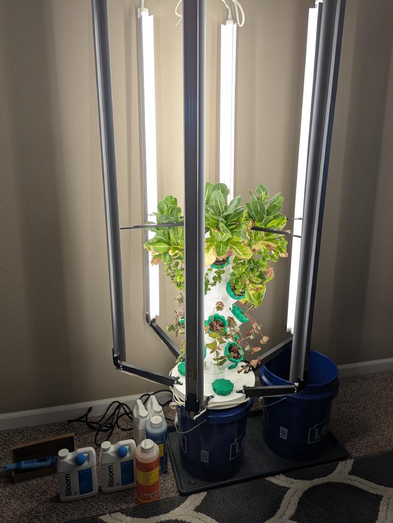 3D Printed Hydroponic Tower